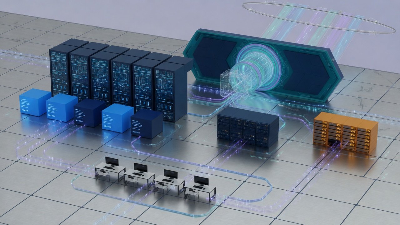 Network estate: internet, firewall and VPN, switch and VLANs, virtualisation, Linux and Windows VMs, storage, client infrastructure